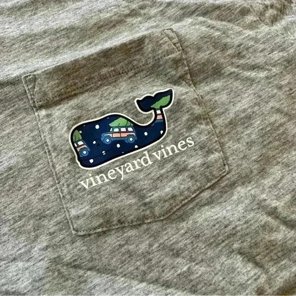 Vineyard vines hooded long sleeve Christmas tree Men L - Picture 6 of 6